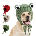 Cartoon Frog Animal Shape Pet Knitted Woolen Hat